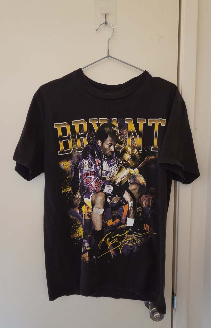 Player Tees Kobe Bryant Graphic T-Shirt Black